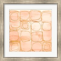Circular Squares of Peach Fine Art Print