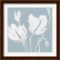 White Tonal Magnolias I Fine Art Print