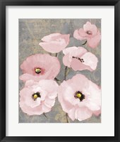 Kindle's Blush Poppies II Framed Print