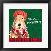 Christmas Puppy I Framed Print
