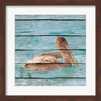 Wood Pelican II Fine Art Print