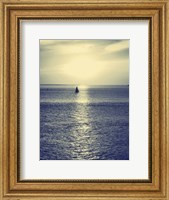 Sailboat at Blue Sunset Fine Art Print