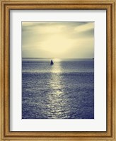 Sailboat at Blue Sunset Fine Art Print