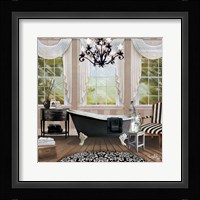 Chandelier Bath I Framed Print