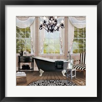 Chandelier Bath I Framed Print