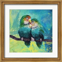 Tropical Birds in Love I Fine Art Print
