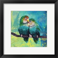 Tropical Birds in Love I Framed Print