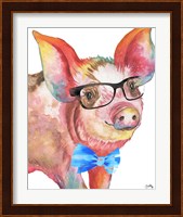 Nerdy Pig Fine Art Print
