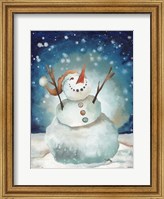 Snowman Cheers I Fine Art Print