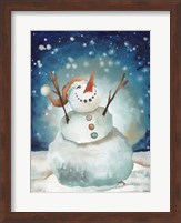 Snowman Cheers I Fine Art Print