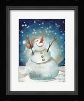 Snowman Cheers I Fine Art Print