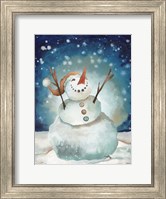 Snowman Cheers I Fine Art Print