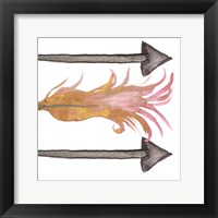 Feathers And Arrows I Framed Print