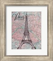 Map of Paris Fine Art Print