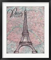 Map of Paris Fine Art Print