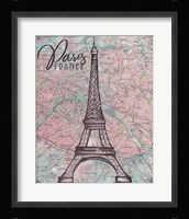 Map of Paris Fine Art Print