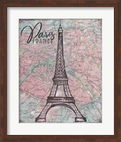 Map of Paris Fine Art Print