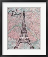 Map of Paris Fine Art Print