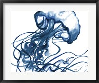 Jelly Fish In Blue Fine Art Print