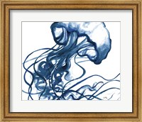 Jelly Fish In Blue Fine Art Print