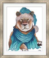 Fierce Holiday Lion Fine Art Print