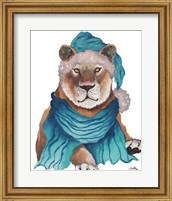 Fierce Holiday Lion Fine Art Print