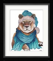 Fierce Holiday Lion Fine Art Print