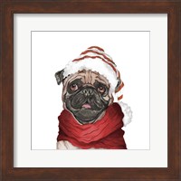 Holiday Pug Fine Art Print