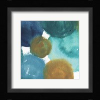 Teal Watermarks Square III Fine Art Print