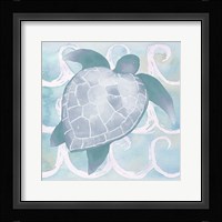 Azure Sea Creatures II Framed Print