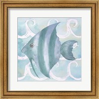 Azure Sea Creatures IV Fine Art Print