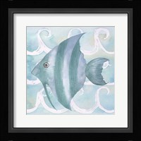 Azure Sea Creatures IV Framed Print