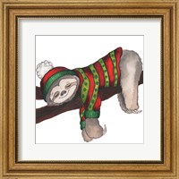 Christmas Sloth III Fine Art Print