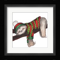 Christmas Sloth III Fine Art Print