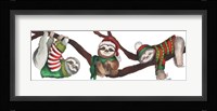 Christmas Sloths Fine Art Print