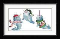Christmas Narwhals Fine Art Print