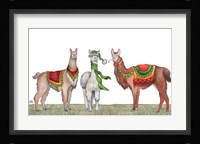 Christmas Llamas Fine Art Print