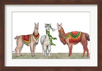 Christmas Llamas Fine Art Print