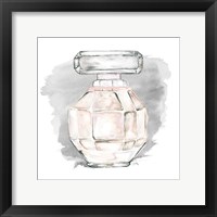 Perfume Bottle with Watercolor II Framed Print