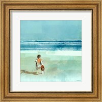 Beach Day Throwing Fine Art Print