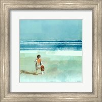 Beach Day Throwing Fine Art Print