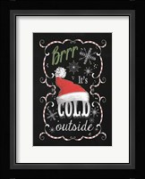 Snow Chalk Art I Fine Art Print