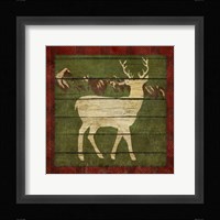 Rustic Nature on Plaid II Framed Print