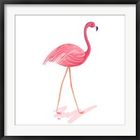 Flamingo Walk III Fine Art Print
