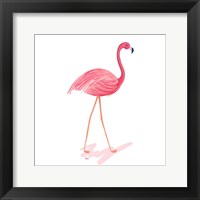 Flamingo Walk III Framed Print