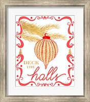 Gold and Red Christmas II Fine Art Print