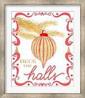 Gold and Red Christmas II Fine Art Print