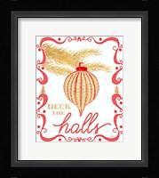 Gold and Red Christmas II Fine Art Print