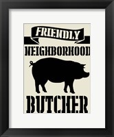 Neighborhood Butcher Fine Art Print