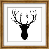 Deer Head Silhouette Fine Art Print